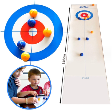CurlMaster | Diversión emocionante para toda la familia - Mini set de curling para horas de entretenimiento en casa